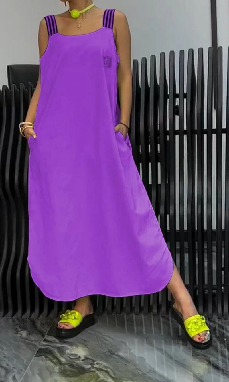 Juliette's Flowing Grace | Sleeveless Maxi Dress