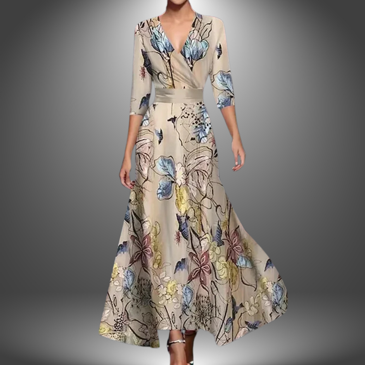Ada - Elegant Floral Maxi Dress