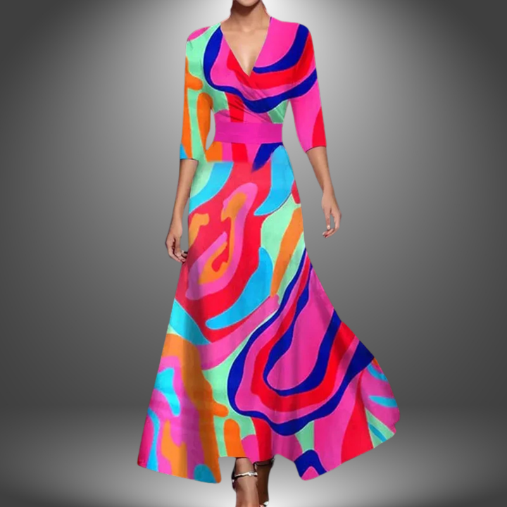 Ada - Elegant Floral Maxi Dress