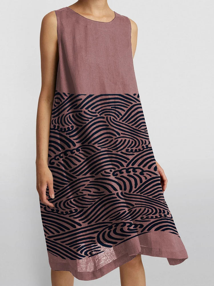 Tessa's Modern Flow | Sleeveless Pattern Dress
