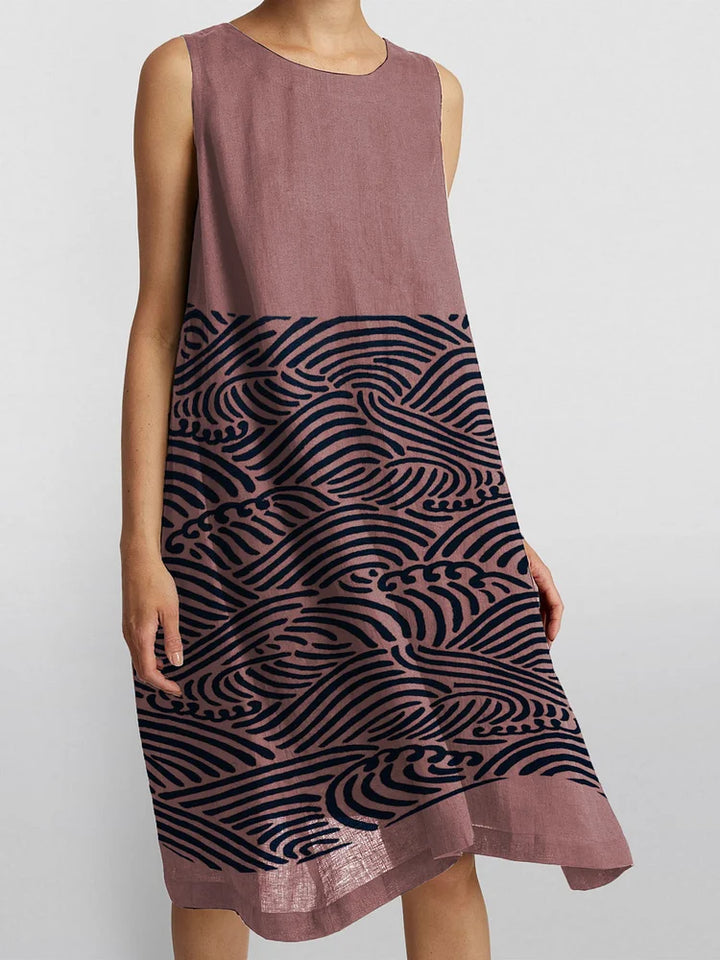 Tessa's Modern Flow | Sleeveless Pattern Dress