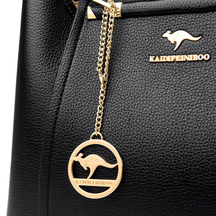 Adele | Women's Leather Structured Top-Handle Crossbody Bag