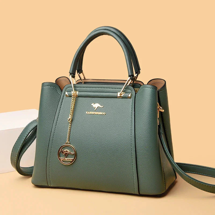 Adele | Women's Leather Structured Top-Handle Crossbody Bag