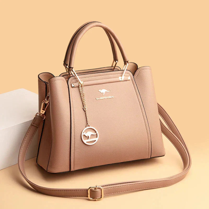 Adele | Women's Leather Structured Top-Handle Crossbody Bag