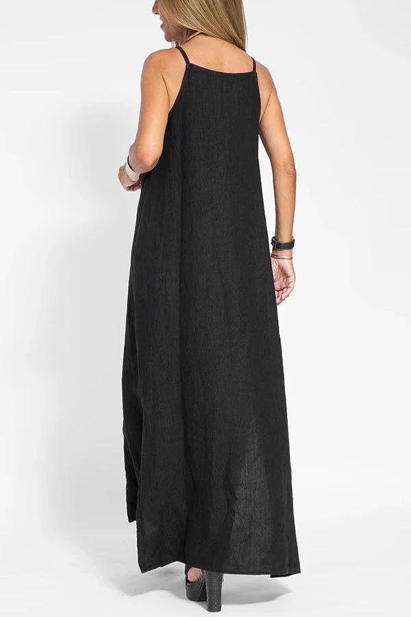 Dalia's Laidback Ease | Sleeveless Maxi Dress