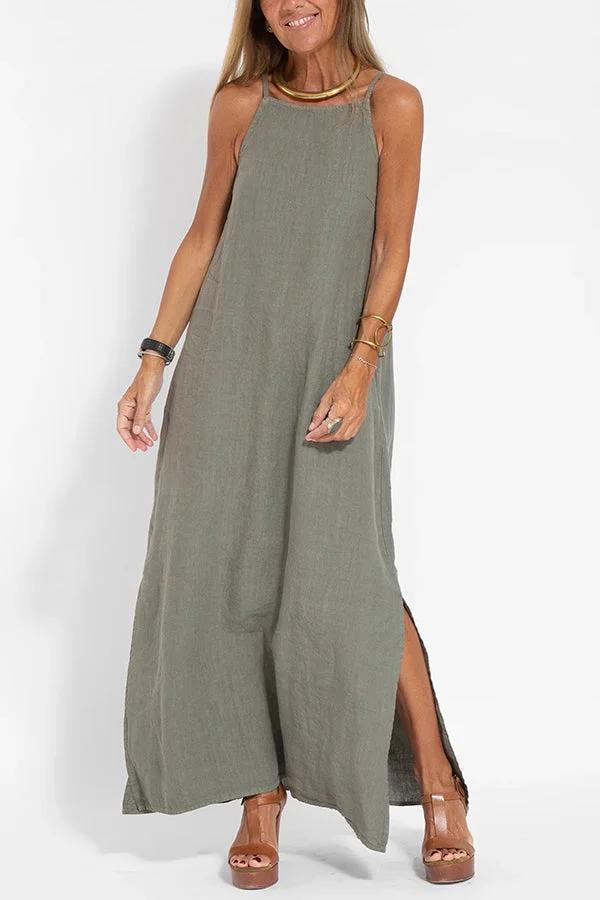 Dalia's Laidback Ease | Sleeveless Maxi Dress