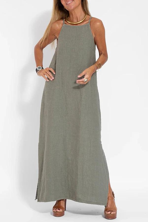 Dalia's Laidback Ease | Sleeveless Maxi Dress