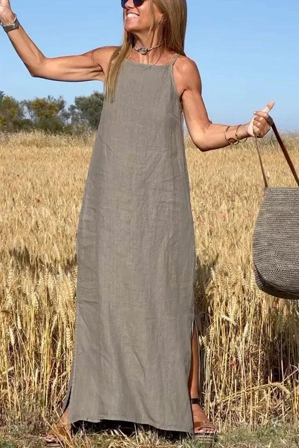 Dalia's Laidback Ease | Sleeveless Maxi Dress