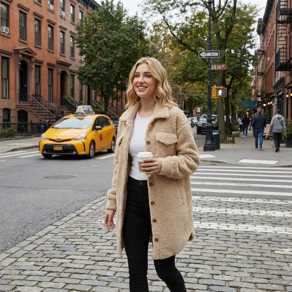 Alison | Women's Button-Down Shacket Jacket