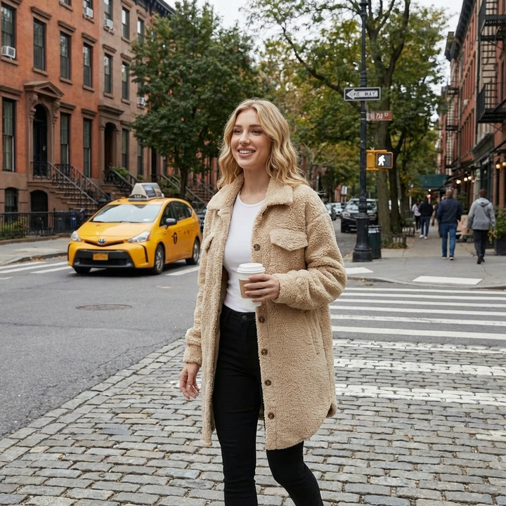 Alison | Women's Button-Down Shacket Jacket