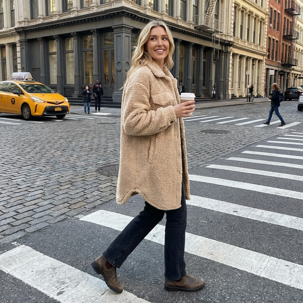 Alison | Women's Button-Down Shacket Jacket