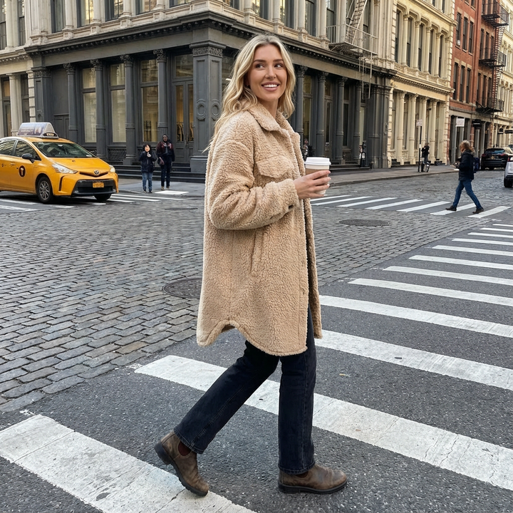 Alison | Women's Button-Down Shacket Jacket