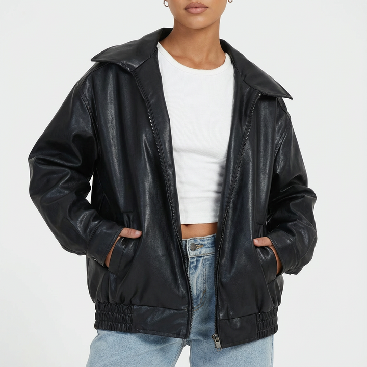 Amy | Women's Oversized Bomber Jacket