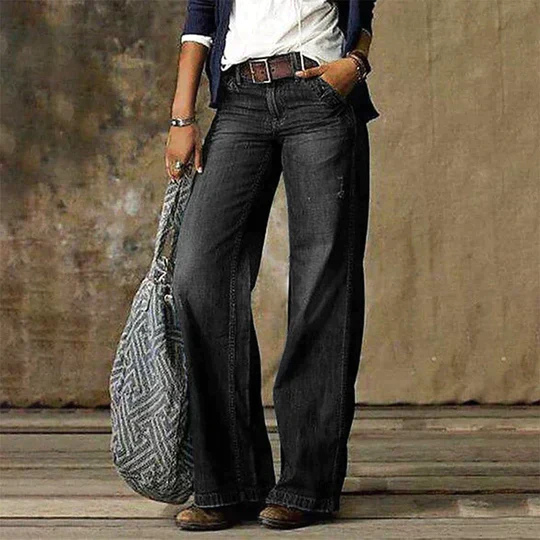 Arden | Women's Denim High Waist Extra Wide Leg Jeans