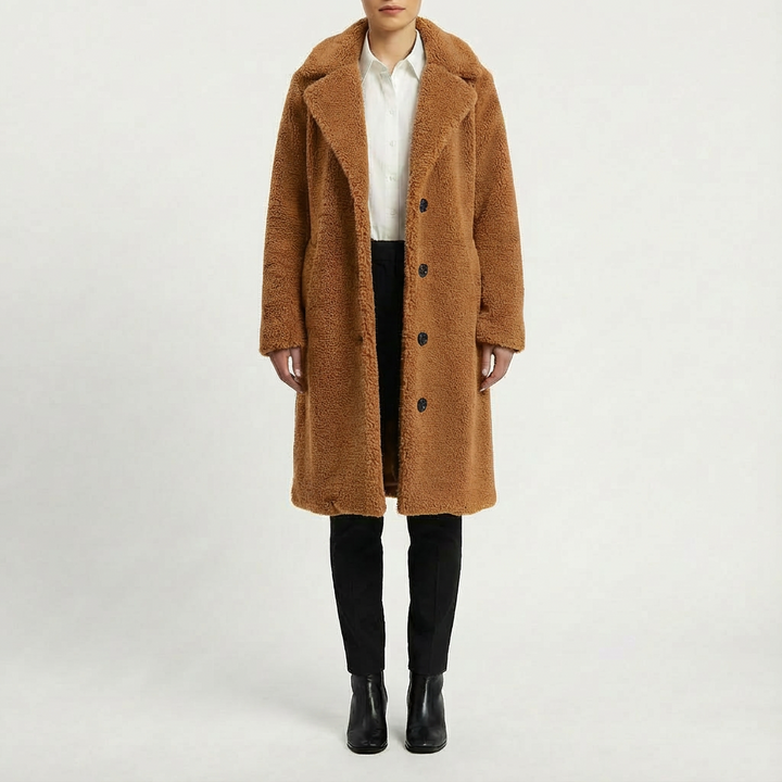 Ava | Women's Oversized Long Teddy Coat
