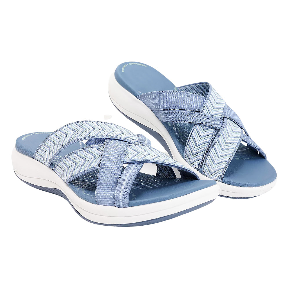 Britt | Women's Orthopedic Crossover Strap Comfort Slides