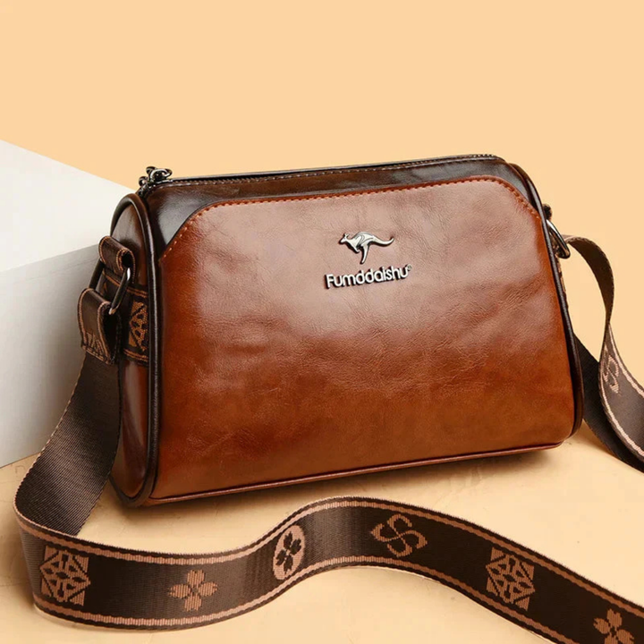 Brynn | Women's Leather Crossbody Bag with Woven Strap Elegant