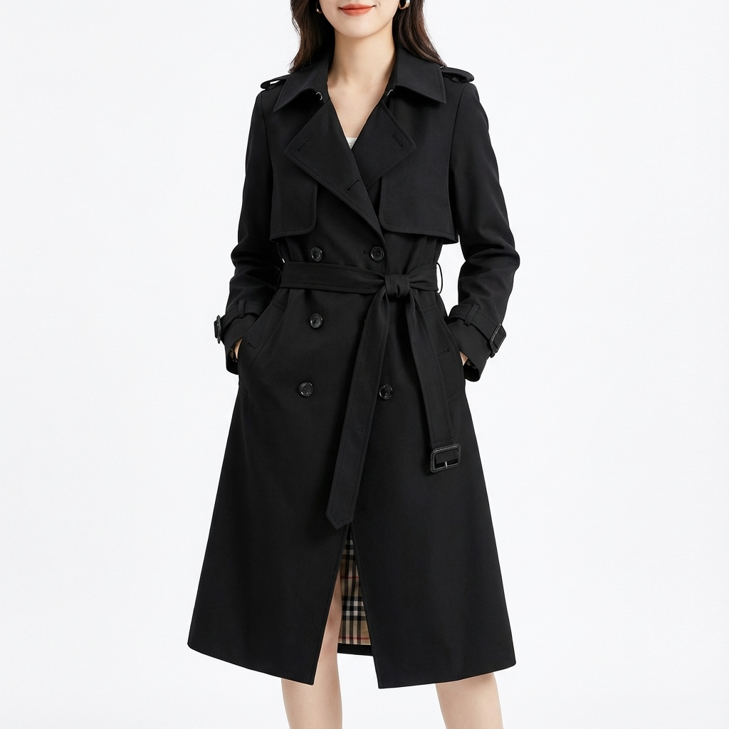 Carmen | Women's Double-Breasted Belted Trench Coat