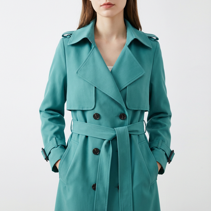 Carmen | Women's Double-Breasted Belted Trench Coat
