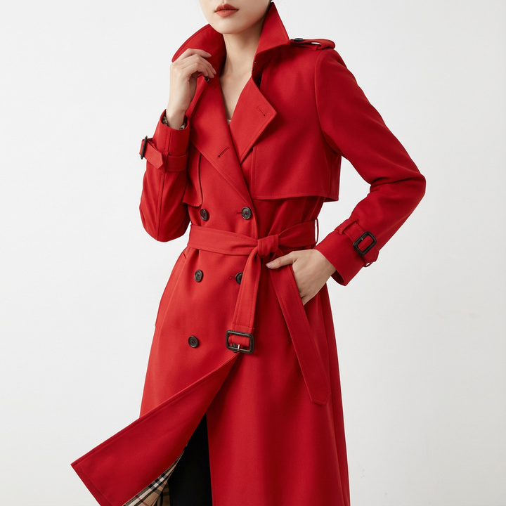 Carmen | Women's Double-Breasted Belted Trench Coat