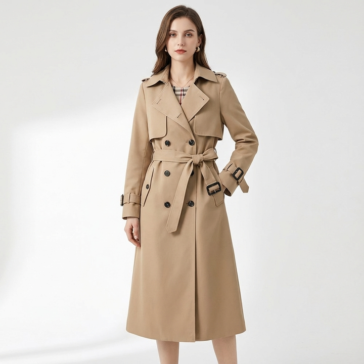 Carmen | Women's Double-Breasted Belted Trench Coat