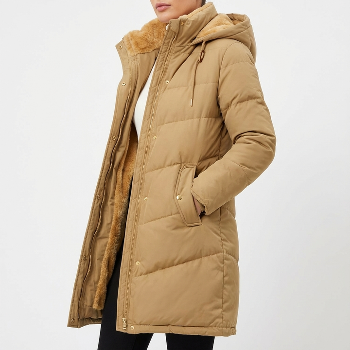 Cassandra | Women's Hooded Long Puffer Coat