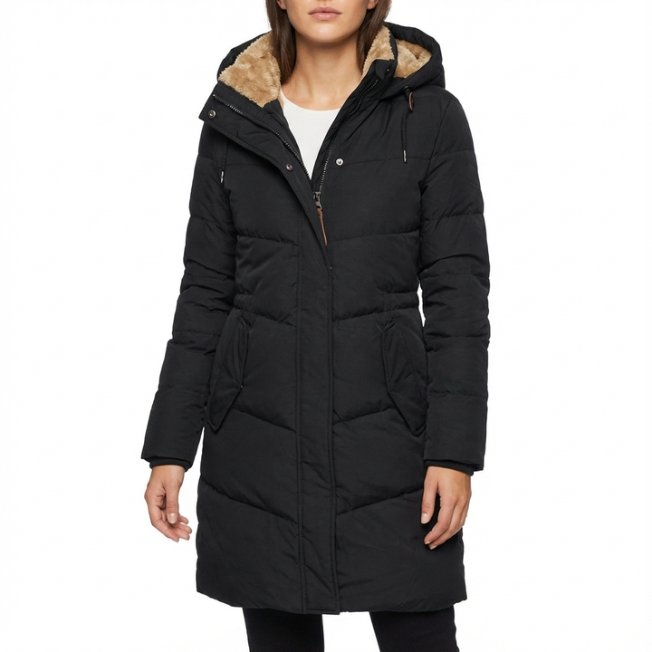 Cassandra | Women's Hooded Long Puffer Coat