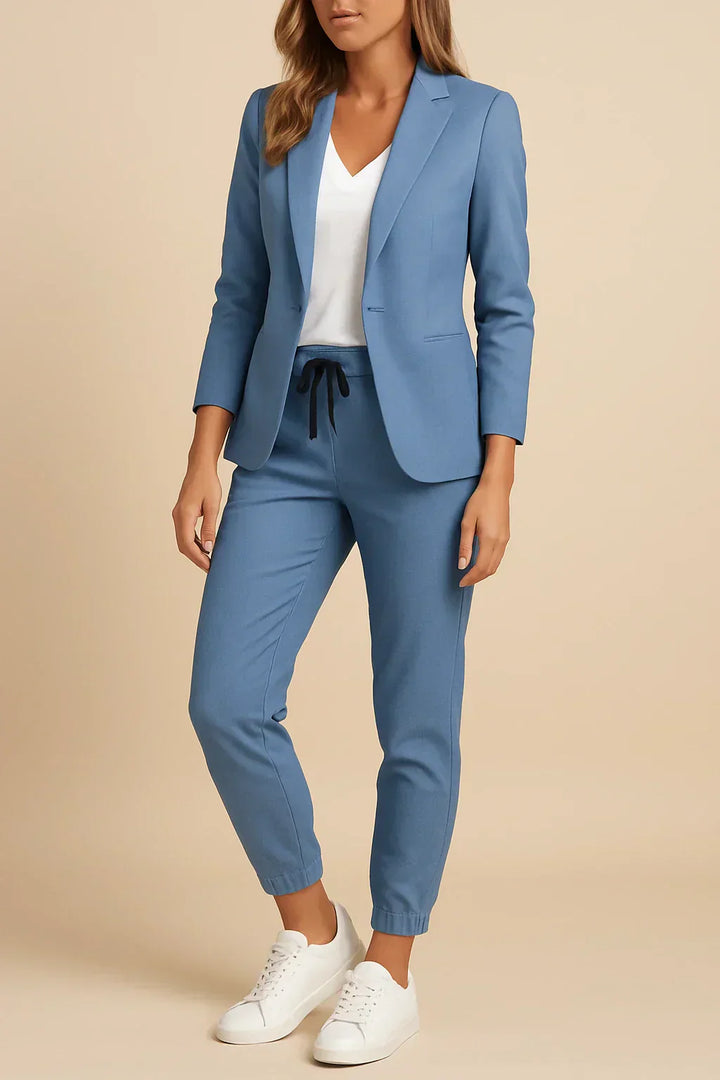 Camille's Confident Edge | Tailored Pantsuit Set