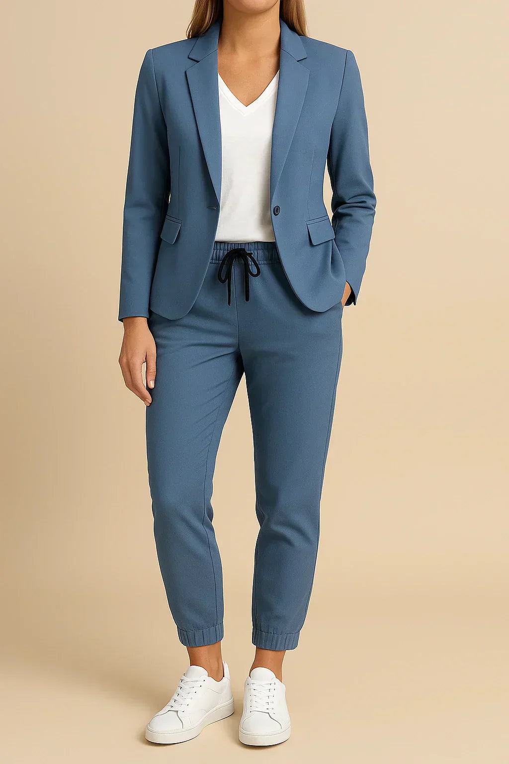 Camille's Confident Edge | Tailored Pantsuit Set