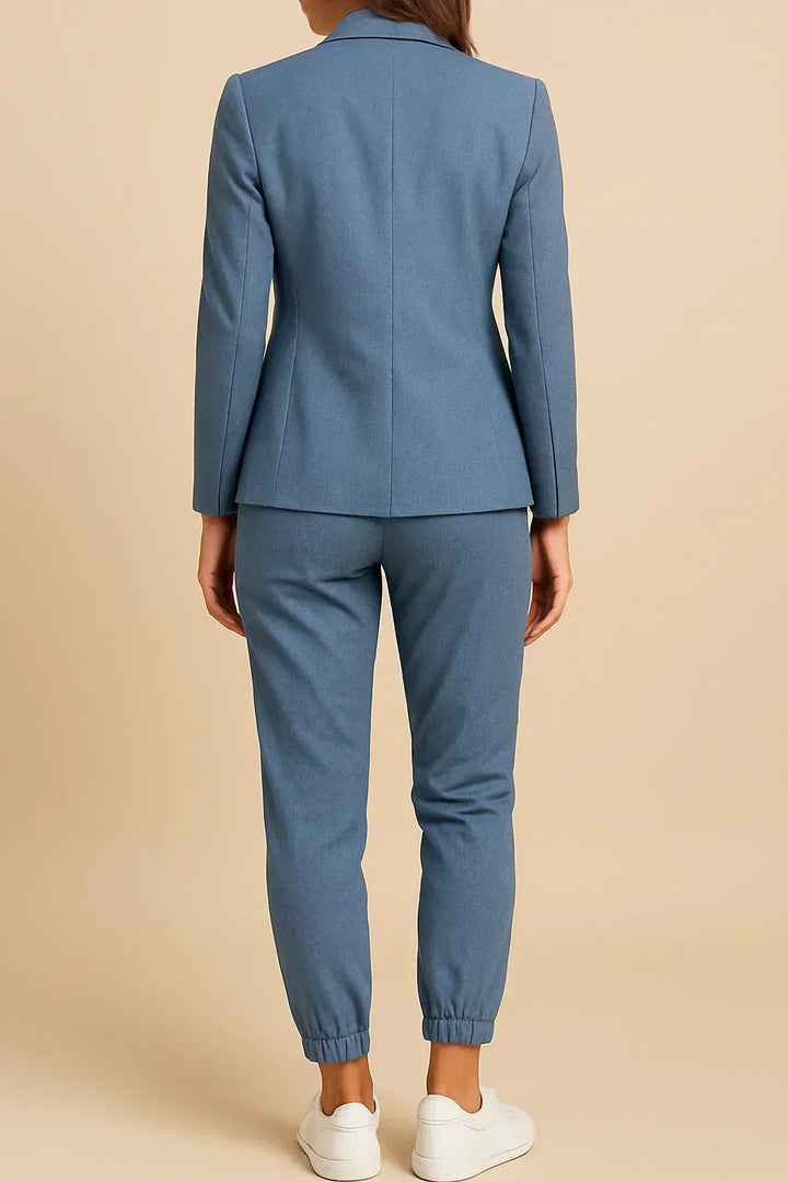Camille's Confident Edge | Tailored Pantsuit Set