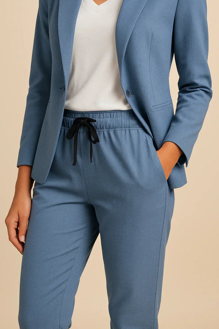 Camille's Confident Edge | Tailored Pantsuit Set