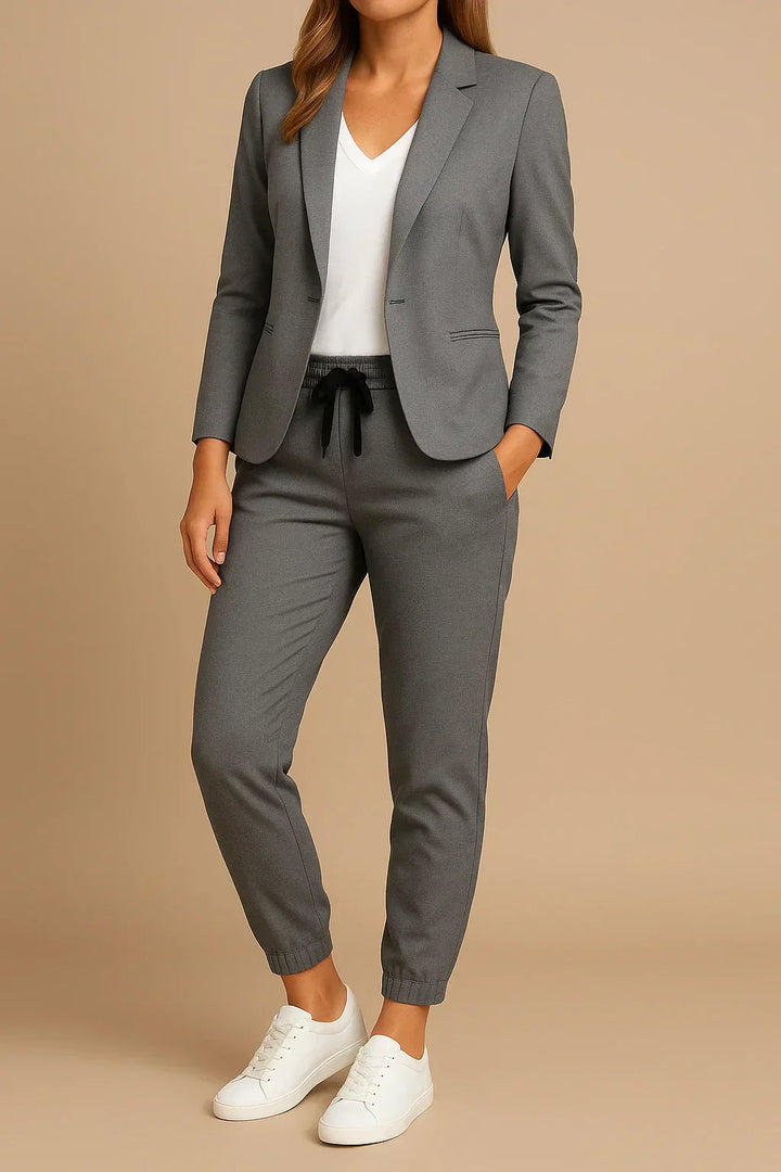 Camille's Confident Edge | Tailored Pantsuit Set
