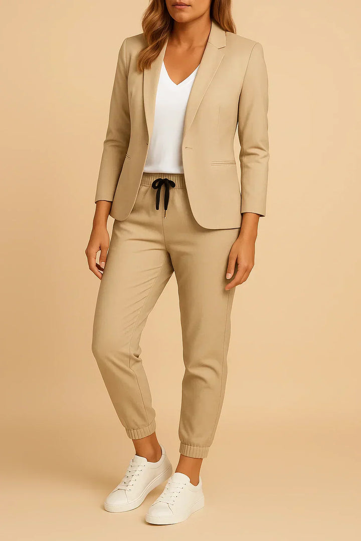 Camille's Confident Edge | Tailored Pantsuit Set