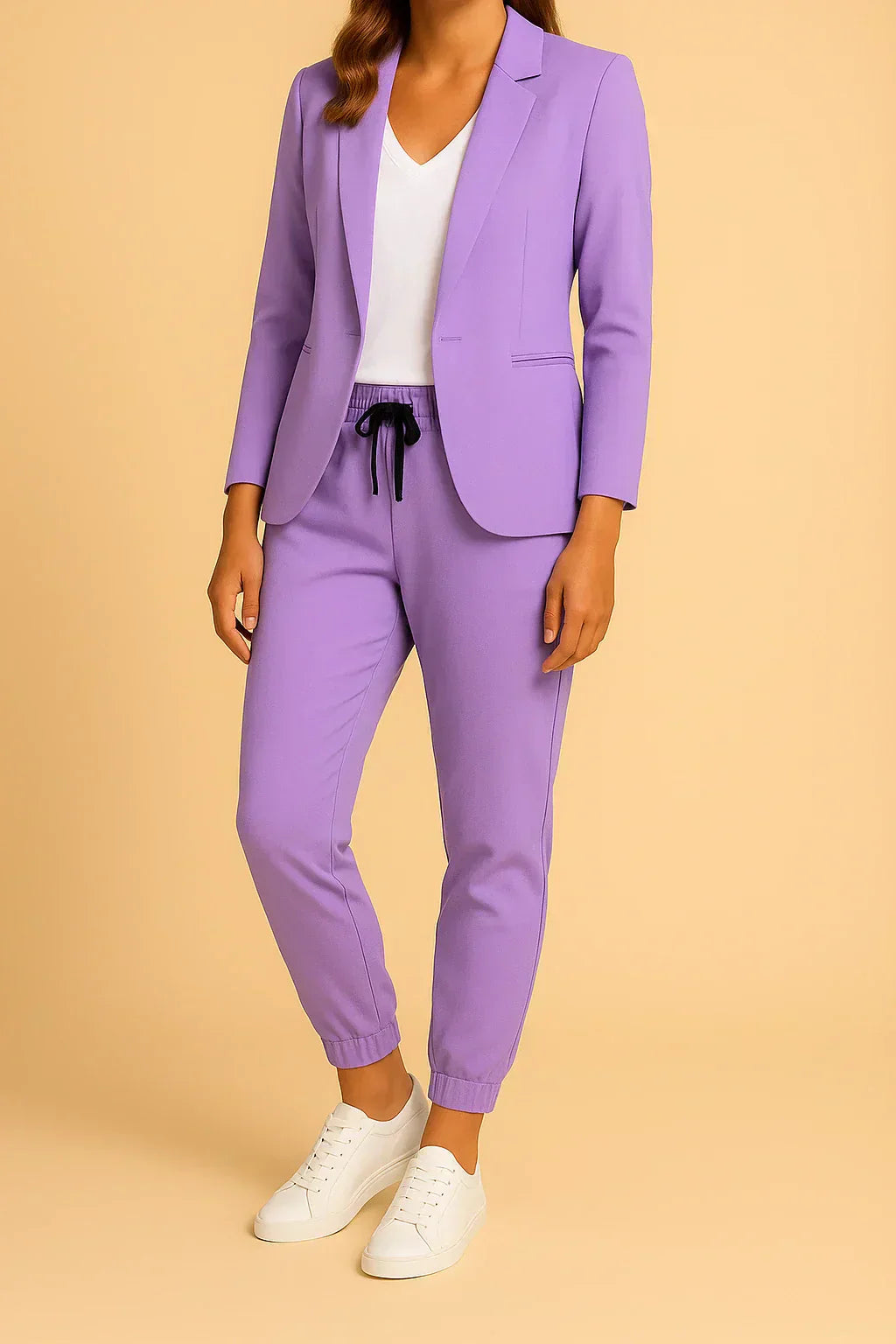Camille's Confident Edge | Tailored Pantsuit Set