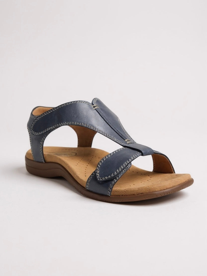 Clara | Women's Orthopedic Leather T-Strap Sandals