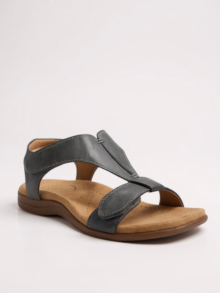 Clara | Women's Orthopedic Leather T-Strap Sandals
