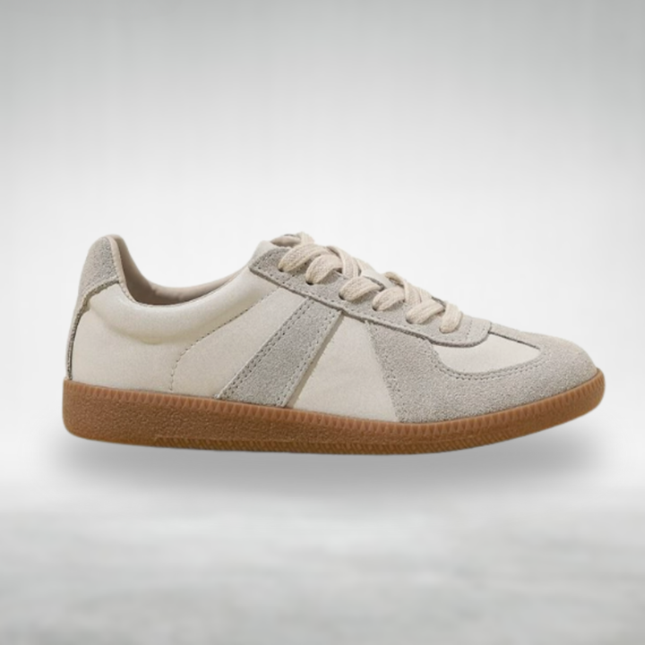 Cleo | Women's Suede Retro Lace Up Gum Sole Sneakers