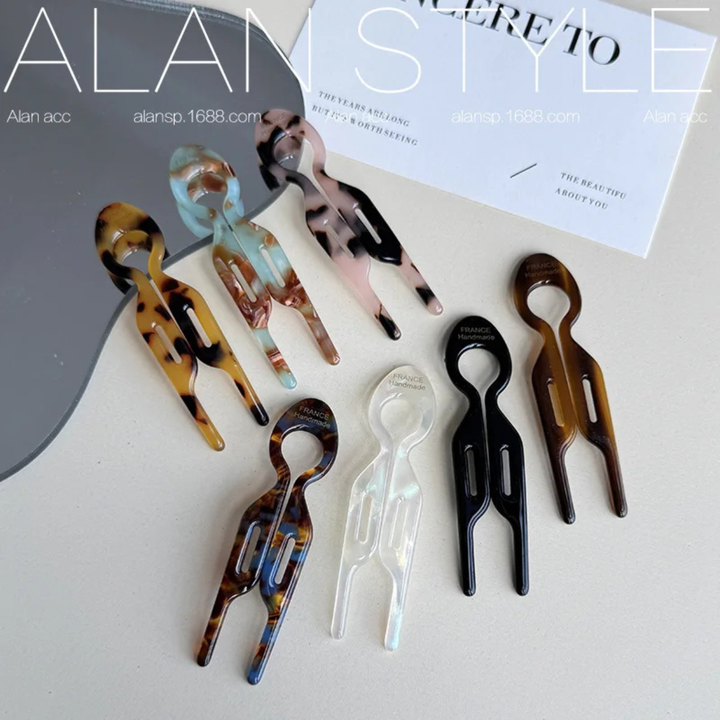 Colette | Women's Acetate U-Shaped Hair Fork Clip