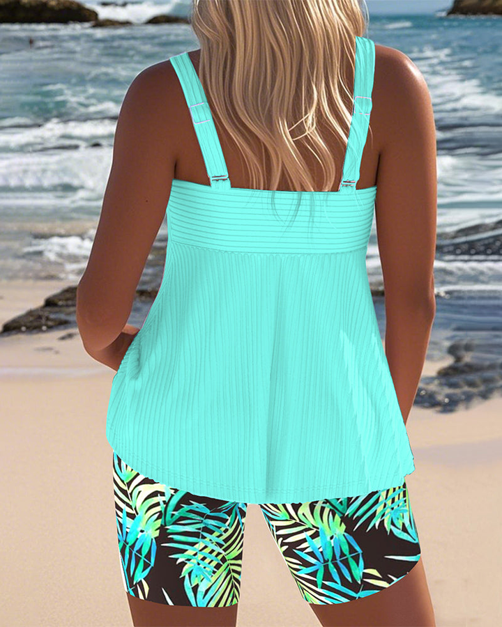 Coral | Women's Quick-Dry Twist-Front Tankini Set
