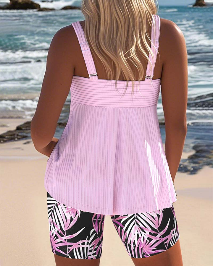 Coral | Women's Quick-Dry Twist-Front Tankini Set