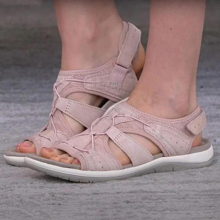 Dara | Women's Orthopaedic Adjustable Multi-Strap Flat Sandals