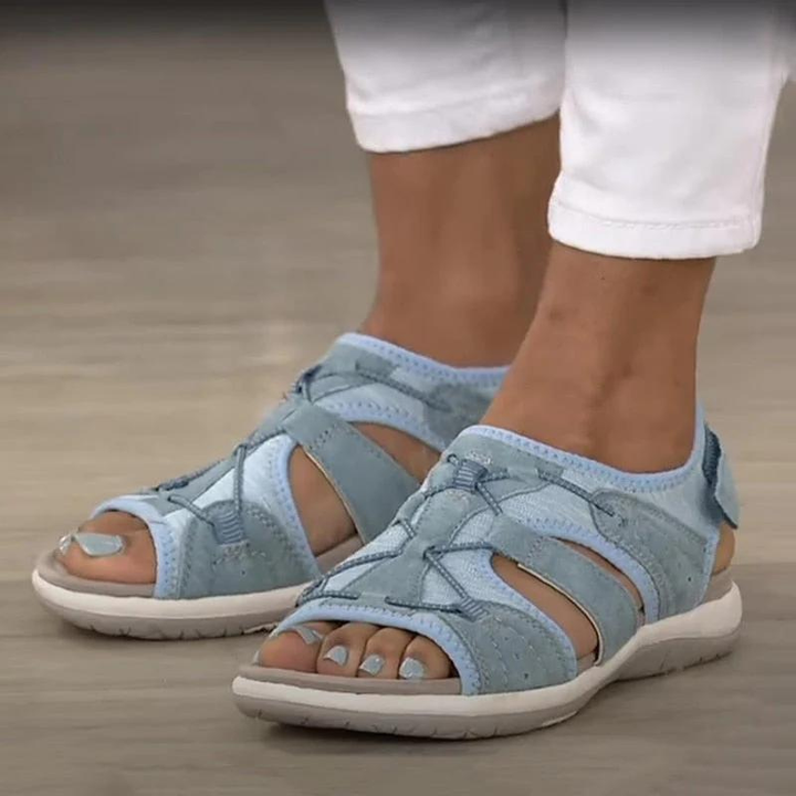 Dara | Women's Orthopaedic Adjustable Multi-Strap Flat Sandals