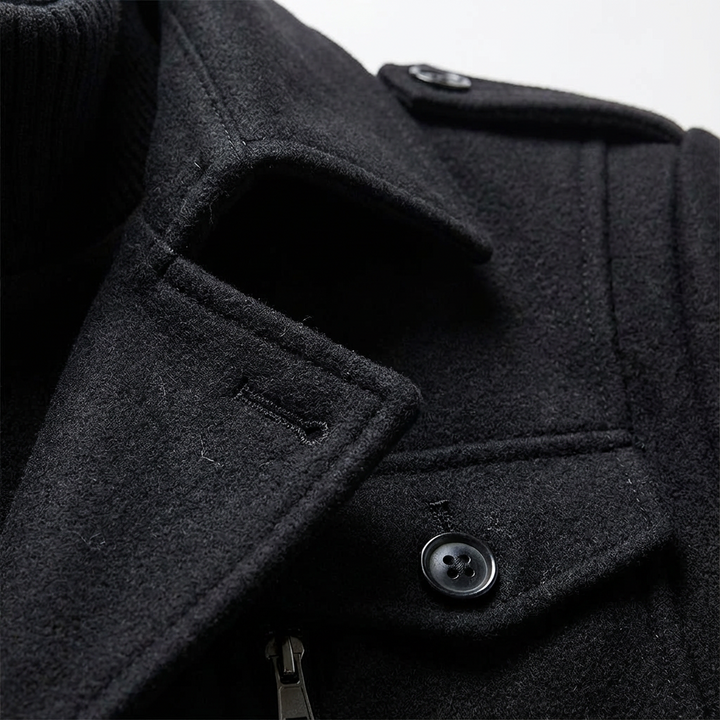 Derrick | Men's Single Breasted Pea Coat