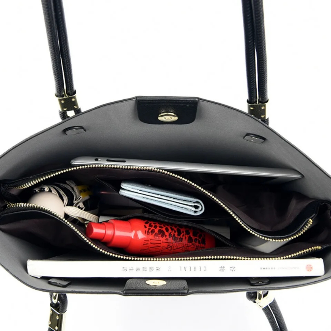 Eloise | Women's Leather Minimalist Tote Bag Elegant