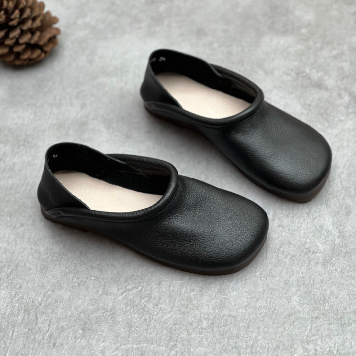 Esme | Women's Orthopedic Leather Slip-On Ballet Flats