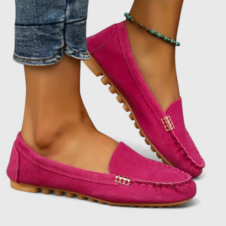 Faye | Women's Suede Moccasin Loafer Flats
