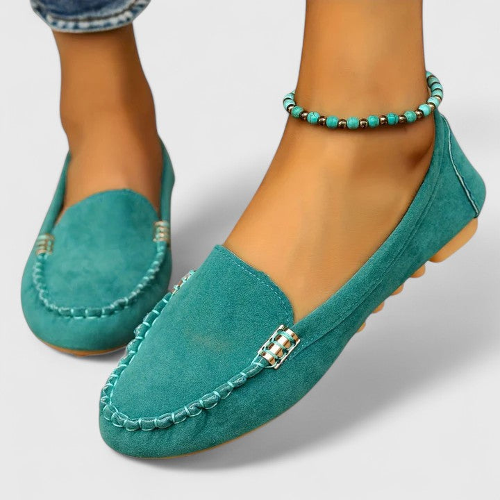 Faye | Women's Suede Moccasin Loafer Flats