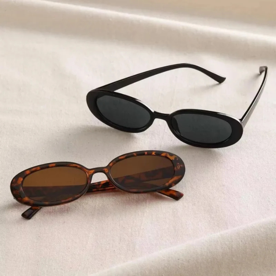 Fernanda | Women's UV-Protection Retro Oval Sunglasses