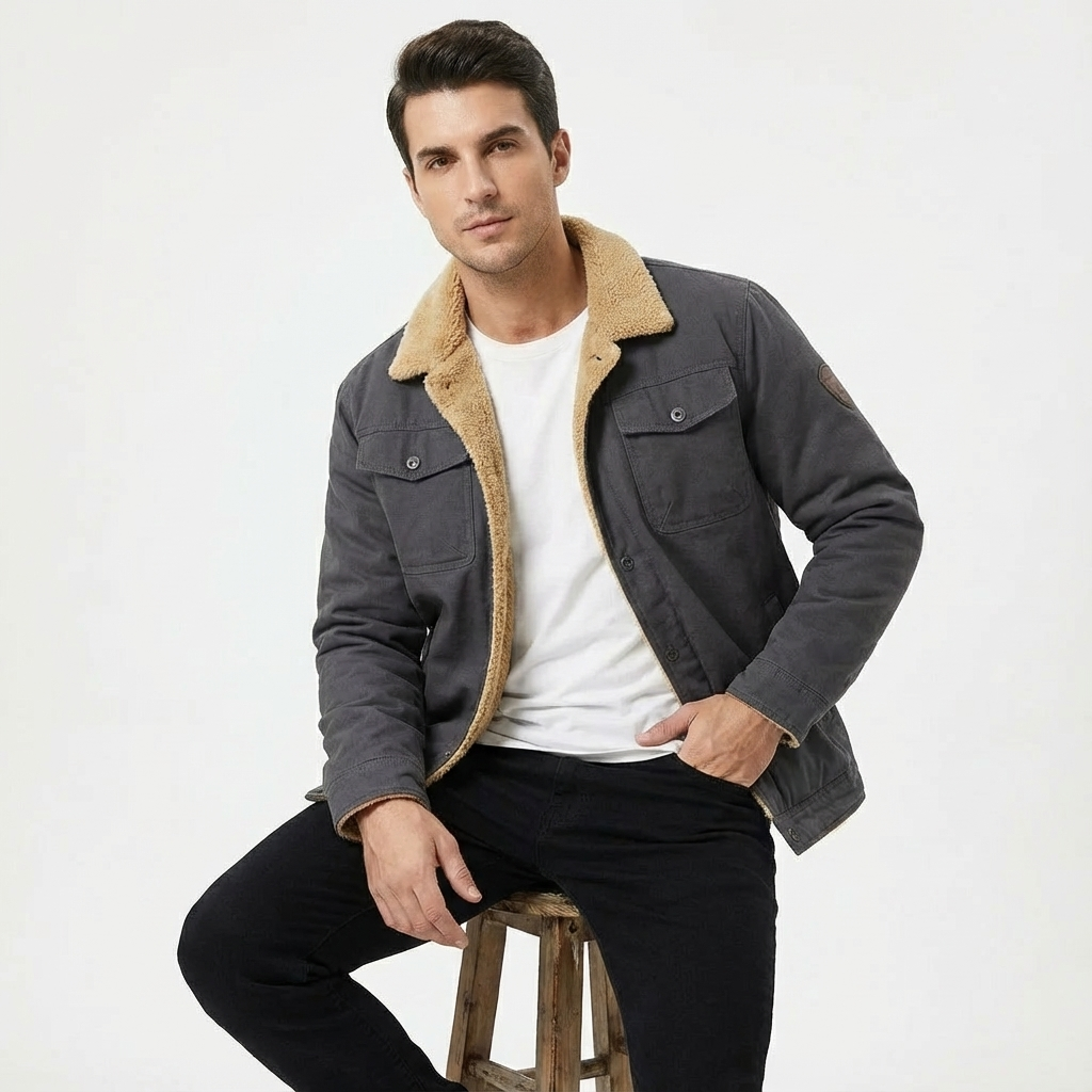 George | Men's Sherpa Collar Trucker Jacket