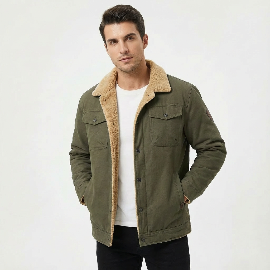 George | Men's Sherpa Collar Trucker Jacket